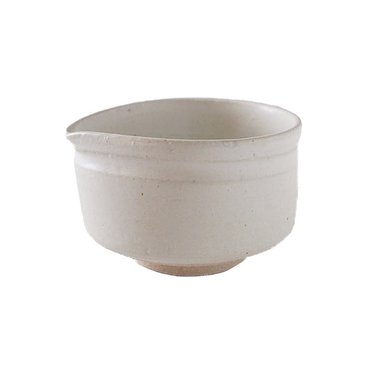 Katakuchi Tea Bowl (Made in Japan / Pottery) (White)